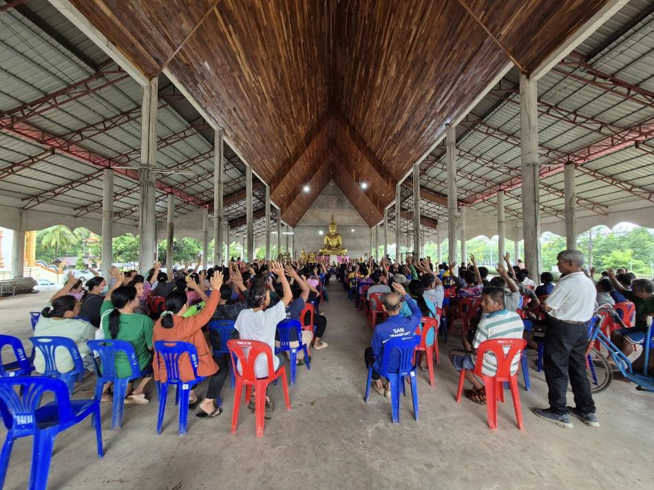 วันที่ 2​3 ก.ย.2568 เทศบาลตำบลตาเกานำโดย คณะผู้บริหารนายอภิชาติ​ ยอดพุทธ​ นายกเทศมนตรีตำบลตาเกา รองนายกฯ​ ประธานสภา สมาชิกสภา​ ปลัดเทศบาลตำบลตาเกา ปลัดอำเภอน้ำขุ่น และกำนันตำบลตาเกา ลงพื้นที่ประชาคม​หมู่บ้าน การ​ขอรับความช่วยเหลือผู้ประสบภัย​อันเนื่องมาจากการกระทำ​ของกำลัง จากนอกประเทศ ปี 2568 ตามมติคณะ รัฐมนตรี เมื่อ วัน ที่ 26 สิงหาคม 2568 ณ บ้านหมากแหน่งใต้ หมู่ 10 อ.น้ำขุ่น จ.อุบลราชธานี ณ ศาลาวัดบ้านหมากแหน่ง