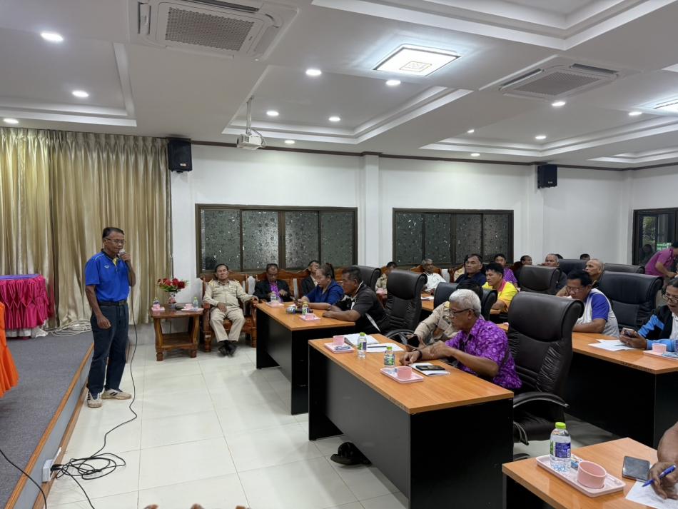 29 กันยายน 2568 งานกองการศึกษาเทศบาลตำบลตาเกา ประชุมโครงการประเพณีแห่เดิมผกา(ต้นเงิน) ประจำปีงบประมาณ พ.ศ.2569  ณ ห้องประชุมเทศบาลตำบลตาเกา อำเภอน้ำขุ่น จังหวัดอุบลราชธานี